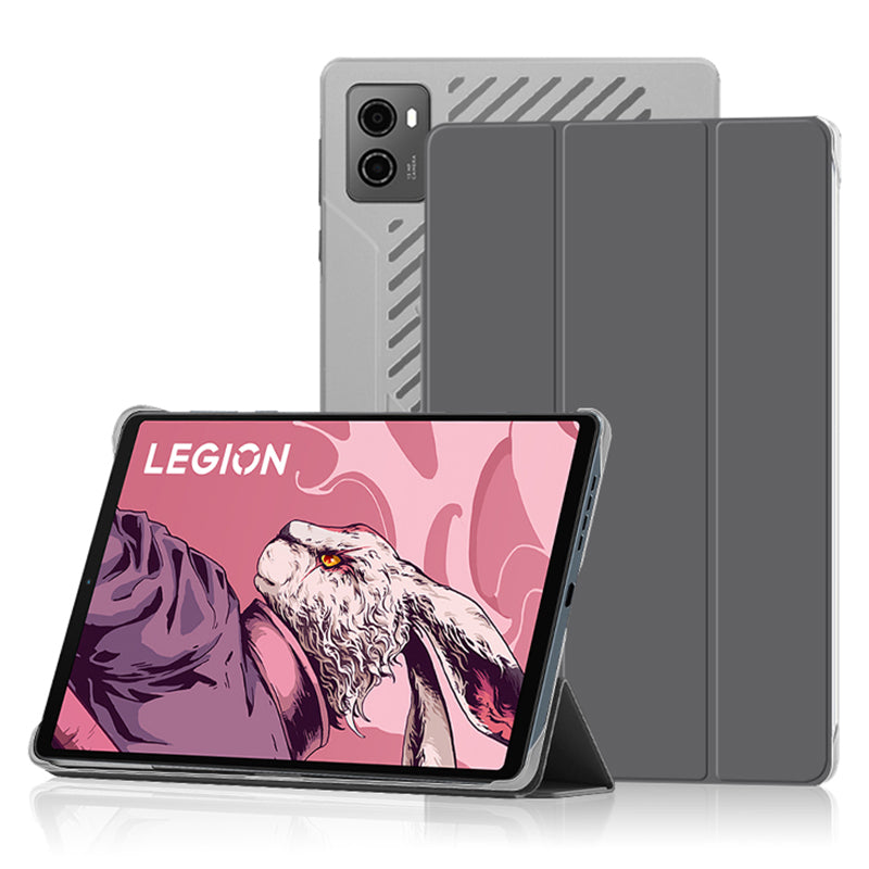 PU Leather Smart Case for Lenovo Legion Y700 , Trifold Stand Heat Dissipation Tablet Cover