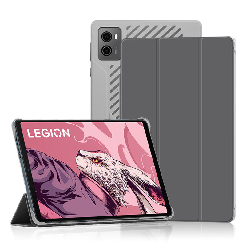PU Leather Smart Case for Lenovo Legion Y700 , Trifold Stand Heat Dissipation Tablet Cover