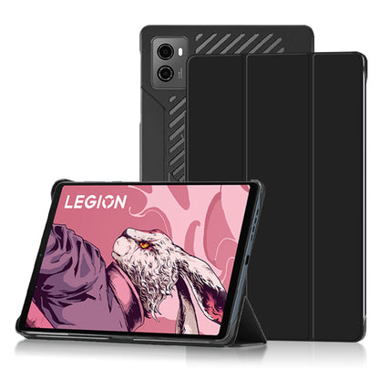PU Leather Smart Case for Lenovo Legion Y700 , Trifold Stand Heat Dissipation Tablet Cover