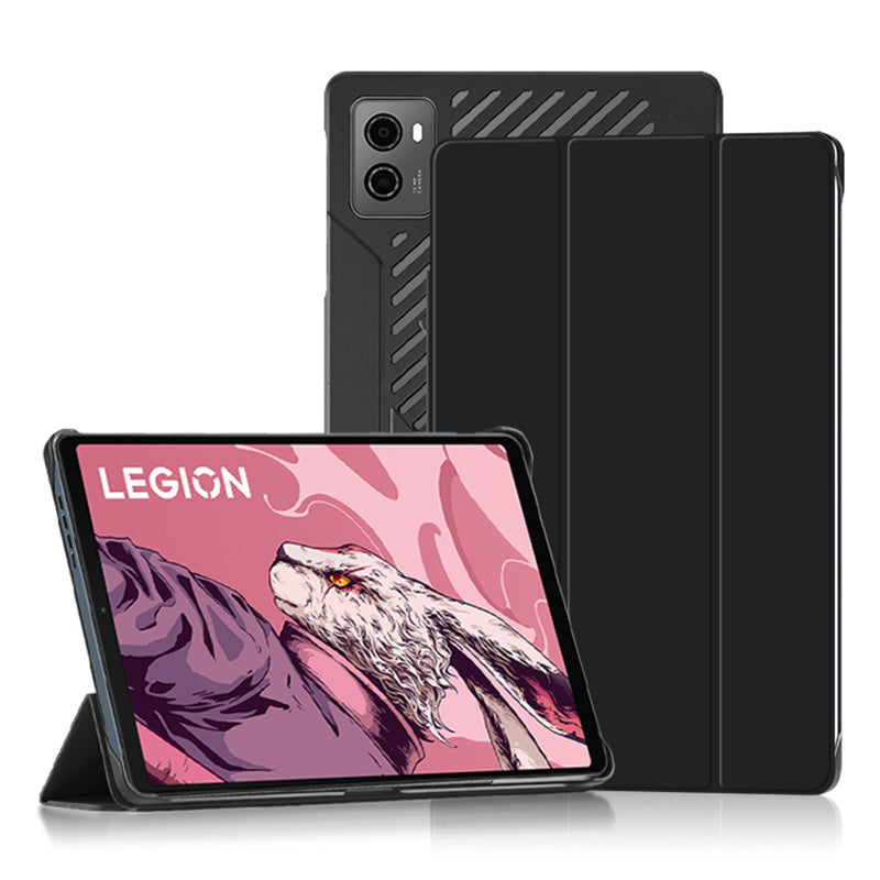 PU Leather Smart Case for Lenovo Legion Y700 , Trifold Stand Heat Dissipation Tablet Cover