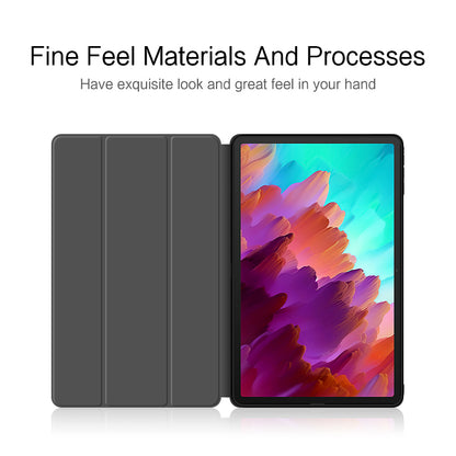 Tablet Case for Lenovo Xiaoxin Pad Pro 12.7 inch , Trifold Stand PU Leather Auto Sleep  /  Wake Smart Cover