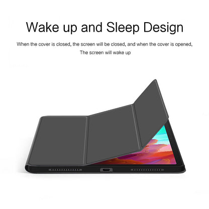 Tablet Case for Lenovo Xiaoxin Pad Pro 12.7 inch , Trifold Stand PU Leather Auto Sleep  /  Wake Smart Cover