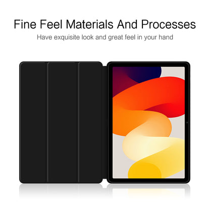 Trifold Stand Case for Xiaomi Redmi Pad SE , Scratch Resistant PU Leather Protective Tablet Cover