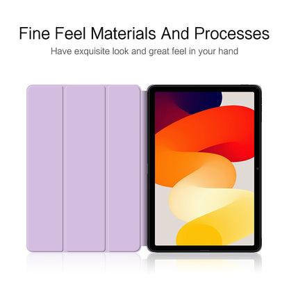 Trifold Stand Case for Xiaomi Redmi Pad SE , Scratch Resistant PU Leather Protective Tablet Cover