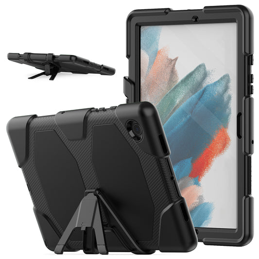 Kickstand Cover for Samsung Galaxy Tab A8 10.5 (2021) / (2022) , PC + Silicone Tablet Case with PET Screen Protector