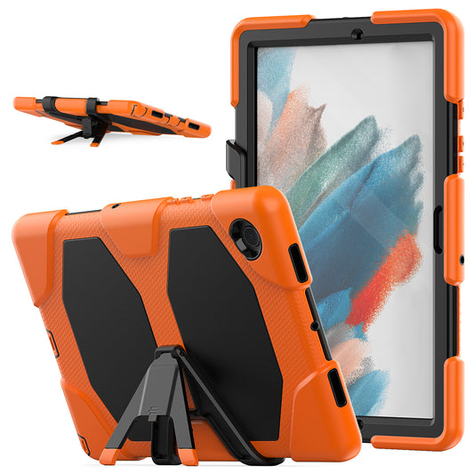 Kickstand Cover for Samsung Galaxy Tab A8 10.5 (2021) / (2022) , PC + Silicone Tablet Case with PET Screen Protector