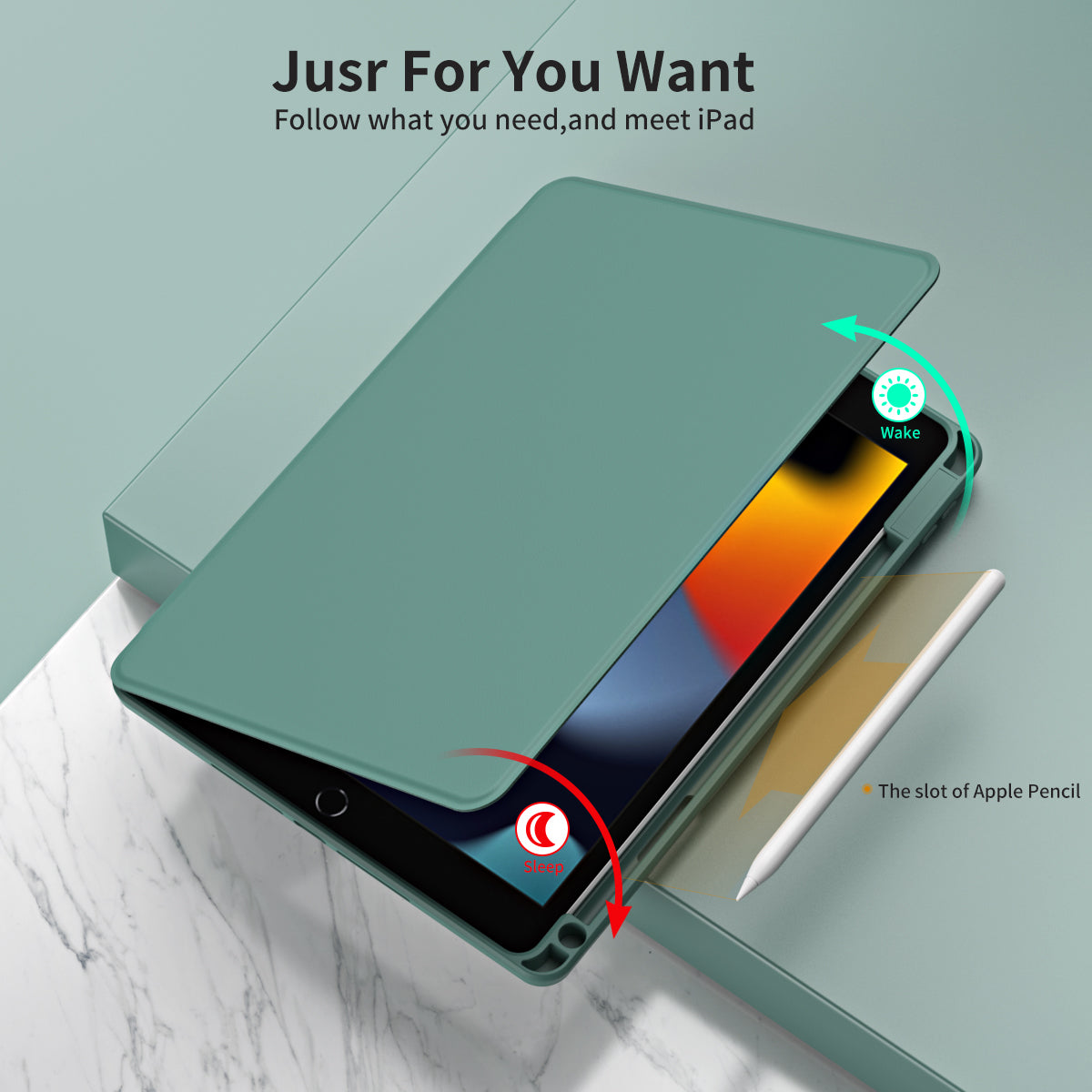 For iPad 10.2 (2021) / (2019) / (2020) Anti-Drop Tablet Case Rotating Stand PU Leather TPU Cover