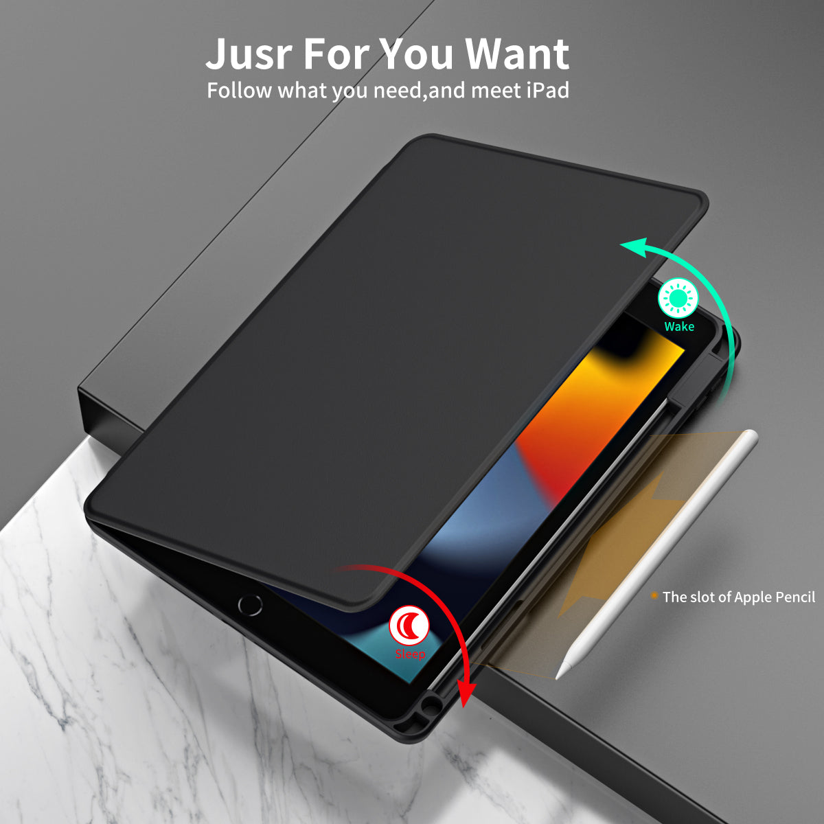 For iPad 10.2 (2021) / (2019) / (2020) Anti-Drop Tablet Case Rotating Stand PU Leather TPU Cover