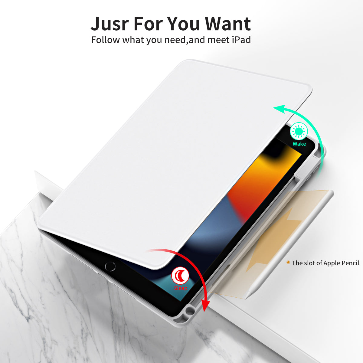 For iPad 10.2 (2021) / (2019) / (2020) Anti-Drop Tablet Case Rotating Stand PU Leather TPU Cover