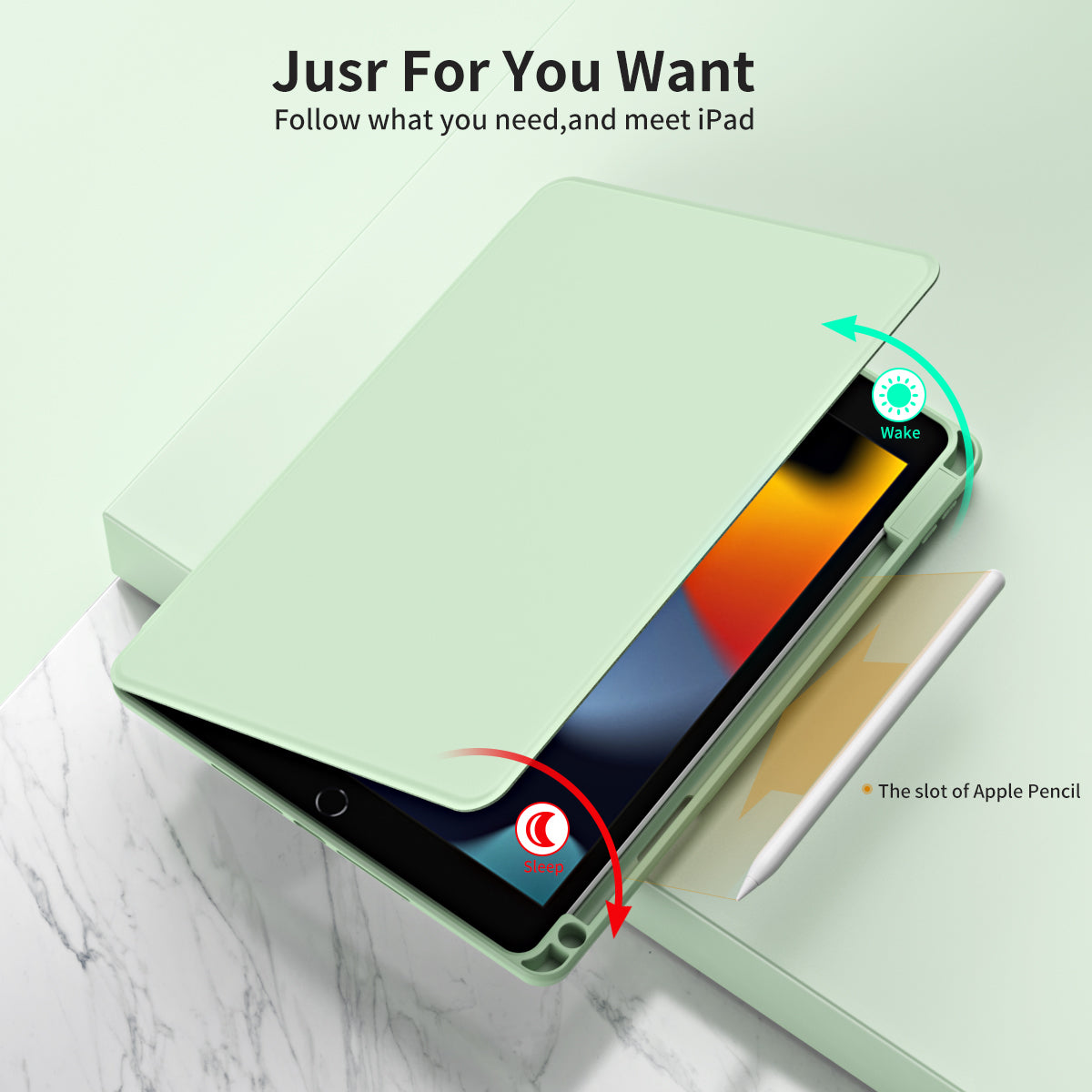 For iPad 10.2 (2021) / (2019) / (2020) Anti-Drop Tablet Case Rotating Stand PU Leather TPU Cover
