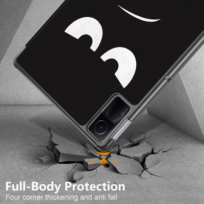 For Xiaomi Redmi Pad SE Tri-fold Stand Tablet Case Pattern Printing PU Leather Tablet Cover