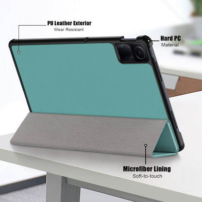 For Xiaomi Redmi Pad SE PU Leather Tablet Case Trifold Stand Full Protection Tablet Cover