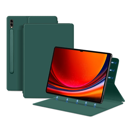 For Samsung Galaxy Tab S9 Ultra PU Leather Magnetic Tablet Case Foldable Stand Tablet Cover