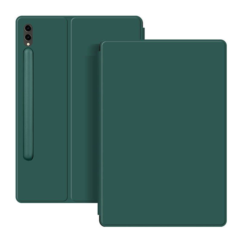 For Samsung Galaxy Tab S9 Ultra PU Leather Magnetic Tablet Case Foldable Stand Tablet Cover