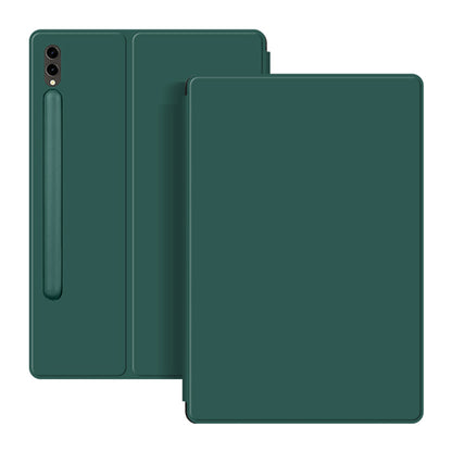 For Samsung Galaxy Tab S9 Ultra PU Leather Magnetic Tablet Case Foldable Stand Tablet Cover