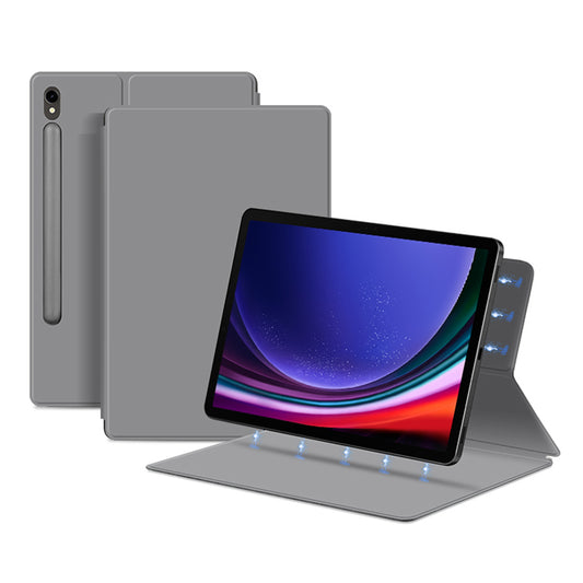 For Samsung Galaxy Tab S9 Magnetic Tablet Case PU Leather Stand Anti-drop Tablet Cover