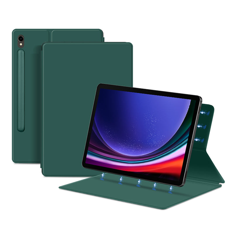 For Samsung Galaxy Tab S9 Magnetic Tablet Case PU Leather Stand Anti-drop Tablet Cover