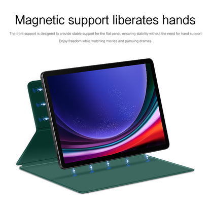 For Samsung Galaxy Tab S9 Magnetic Tablet Case PU Leather Stand Anti-drop Tablet Cover