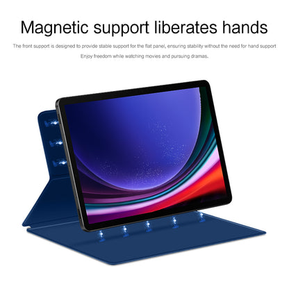 For Samsung Galaxy Tab S9 Magnetic Tablet Case PU Leather Stand Anti-drop Tablet Cover