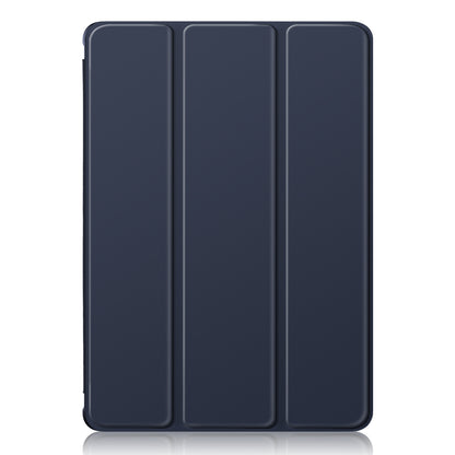 Protective Case for Samsung Galaxy Tab S9 (SM-X710 / SM-X716B / SM-X718U) PU+TPU+Acrylic Tri-fold Stand Tablet Cover with Pen Slot