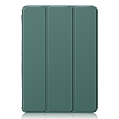 Protective Case for Samsung Galaxy Tab S9 (SM-X710 / SM-X716B / SM-X718U) PU+TPU+Acrylic Tri-fold Stand Tablet Cover with Pen Slot