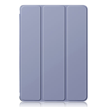 Protective Case for Samsung Galaxy Tab S9 (SM-X710 / SM-X716B / SM-X718U) PU+TPU+Acrylic Tri-fold Stand Tablet Cover with Pen Slot