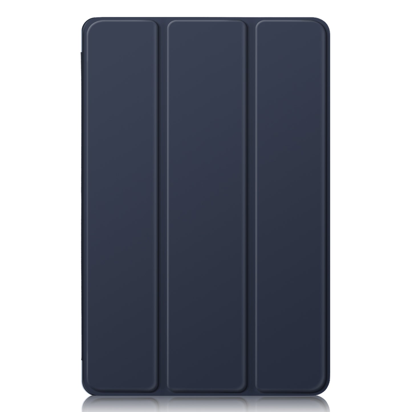 For Lenovo Tab P12 TB371FC Trifold Stand Solid Color Smart Case PU Leather+TPU Tablet Cover