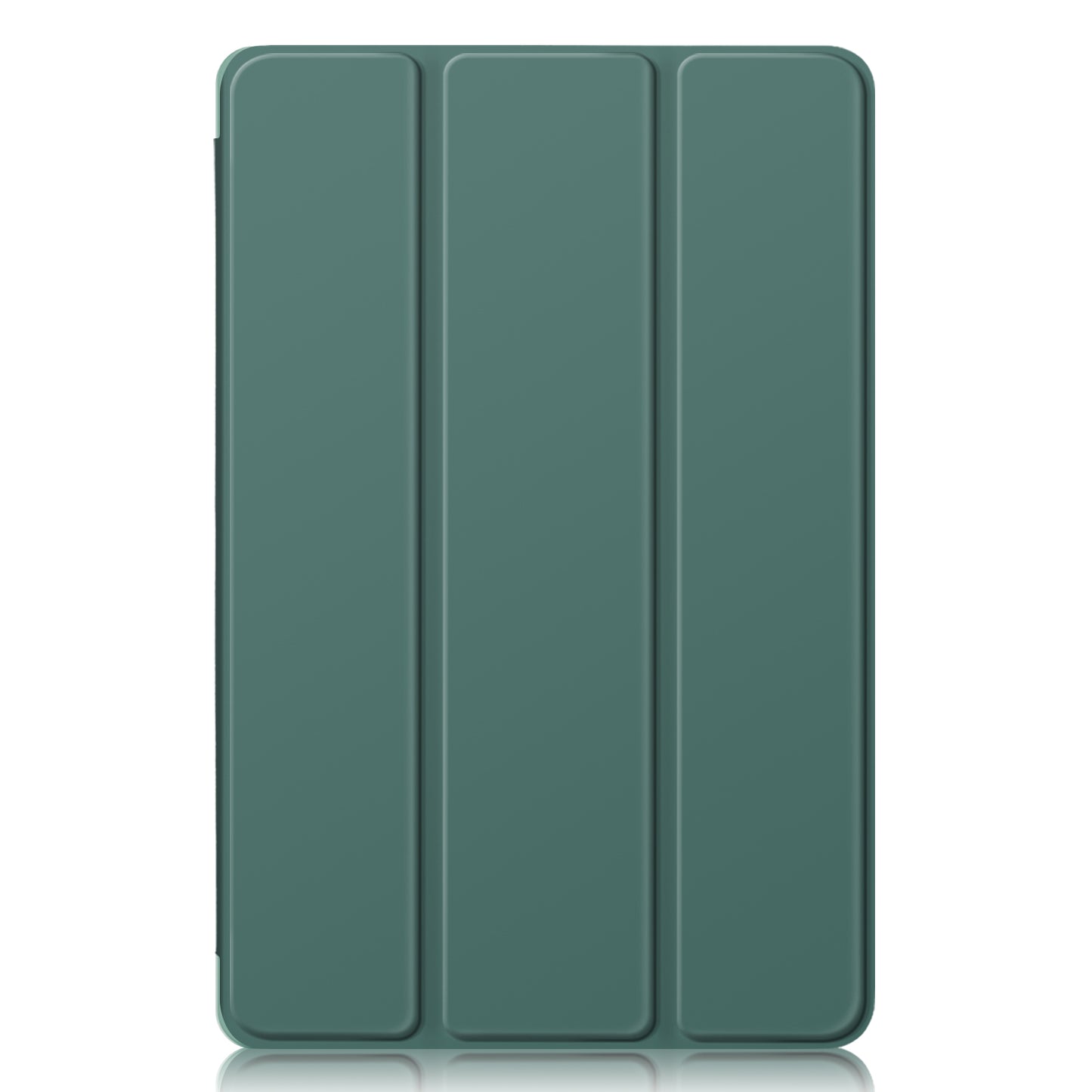 For Lenovo Tab P12 TB371FC Trifold Stand Solid Color Smart Case PU Leather+TPU Tablet Cover