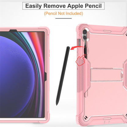 Kickstand Case for Samsung Galaxy Tab S9+ , Shockproof Silicone + PC Tablet Cover