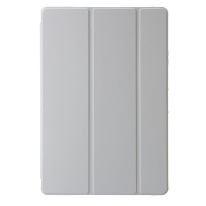 For Samsung Galaxy Tab S9+ Tri-fold Stand Smart Cover PU Leather+Acrylic+TPU Transparent Tablet Case