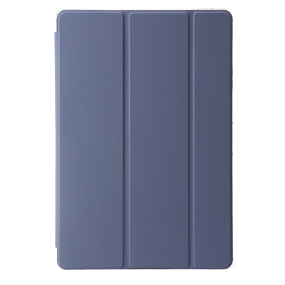 For Samsung Galaxy Tab S9+ Tri-fold Stand Smart Cover PU Leather+Acrylic+TPU Transparent Tablet Case
