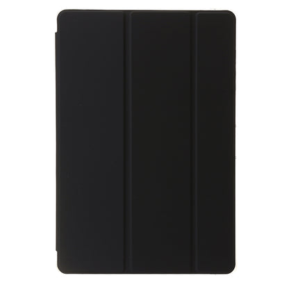 For Samsung Galaxy Tab S9 Ultra Tri-fold Stand Folio Smart Case PU Leather+Acrylic+TPU Clear Tablet Cover