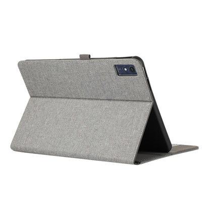 For Lenovo Tab M10 5G PU Leather Stand Cover Cloth Texture Anti-Scratch Tablet Case with Card Holder