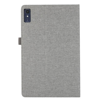 For Lenovo Tab M10 5G PU Leather Stand Cover Cloth Texture Anti-Scratch Tablet Case with Card Holder
