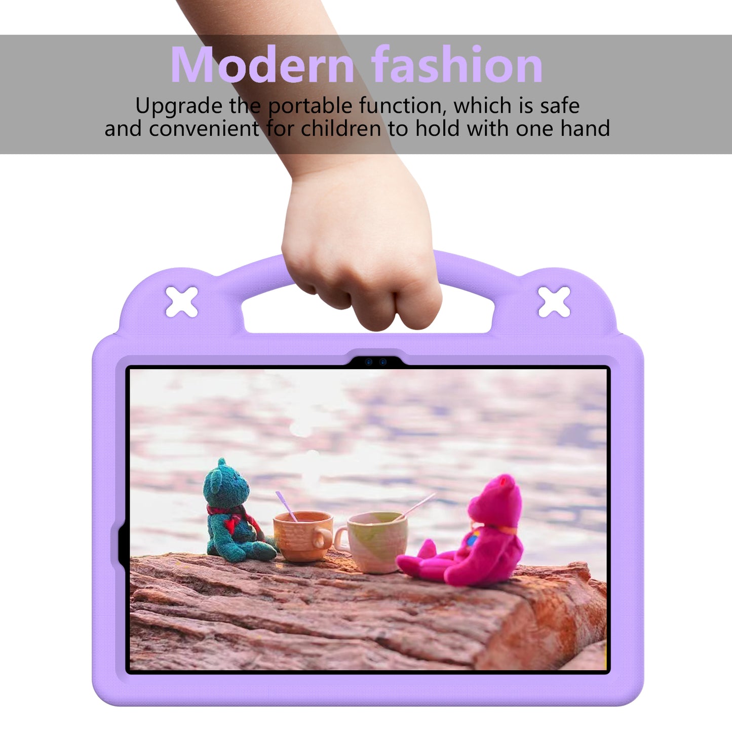 For Samsung Galaxy Tab S7 / S8 / S9 EVA Protective Cover Kids Friendly Grip Handle Kickstand Tablet Case