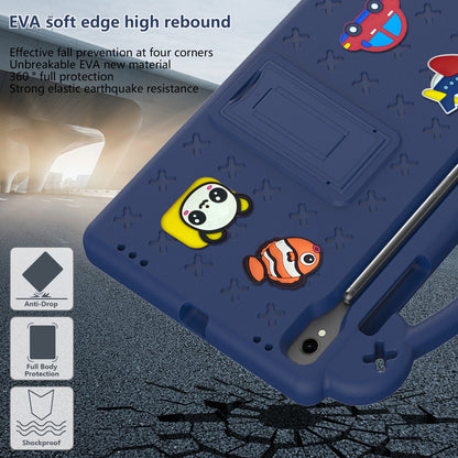 For Samsung Galaxy Tab S7 / S8 / S9 EVA Protective Cover Kids Friendly Grip Handle Kickstand Tablet Case