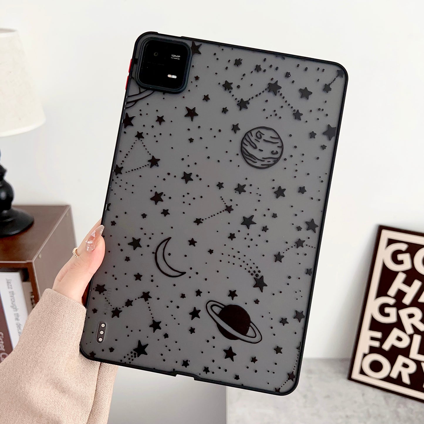 For Xiaomi Pad 6 Pattern Printing Tablet Case Skin-touch Shockproof Soft TPU Back Cover