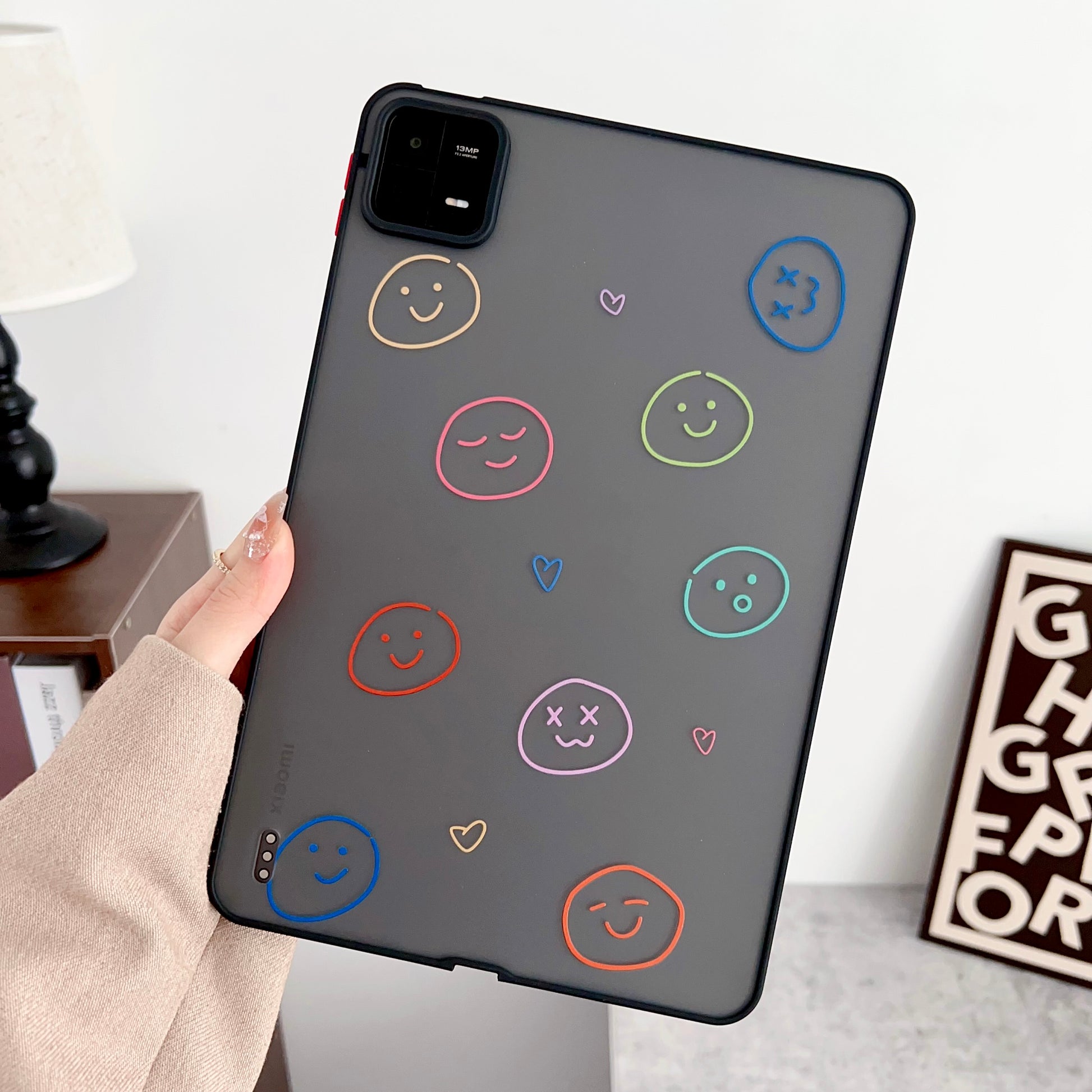 For Xiaomi Pad 6 Pattern Printing Tablet Case Skin-touch Shockproof Soft TPU Back Cover