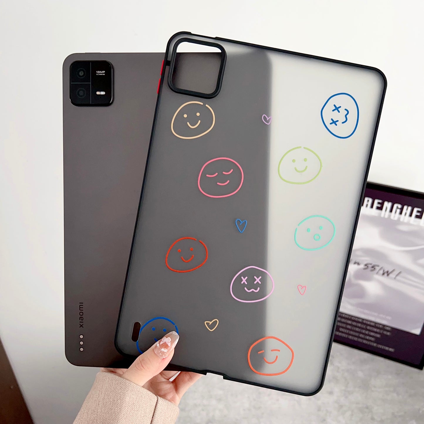 For Xiaomi Pad 6 Pattern Printing Tablet Case Skin-touch Shockproof Soft TPU Back Cover