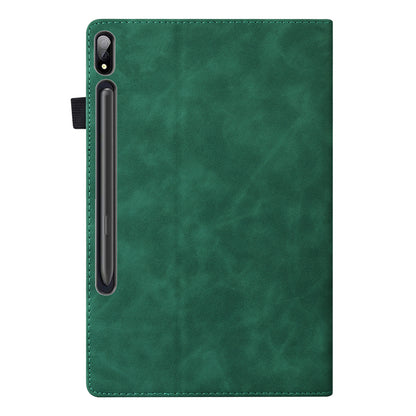 For Samsung Galaxy Tab S9+  Wallet Tablet Case Business PU Leather Stand Pencil Holder Loop Stand Cover