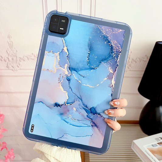 For Xiaomi Pad 6 Marble Pattern Printing Tablet Case Soft TPU Anti-Scratch Cover
