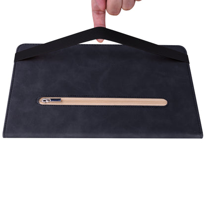 For Samsung Galaxy Tab A9+ PU Leather Tablet Case Zipper Pocket Tablet Cover with Stand