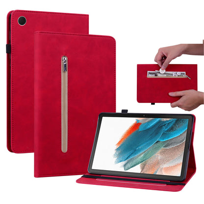 For Samsung Galaxy Tab A9+ PU Leather Tablet Case Zipper Pocket Tablet Cover with Stand