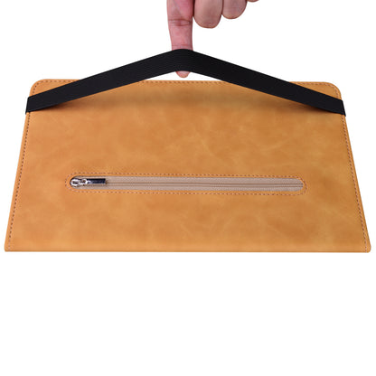 For Samsung Galaxy Tab A9+ PU Leather Tablet Case Zipper Pocket Tablet Cover with Stand