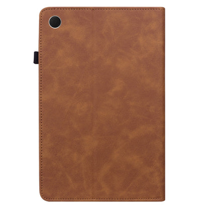 For Samsung Galaxy Tab A9+ PU Leather Tablet Case Zipper Pocket Tablet Cover with Stand