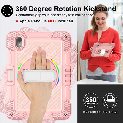Silicone + PC Tablet Cover for Huawei MatePad 11 (2023) Shockproof Kickstand Cover with Wrist Band  /  Shoulder Strap