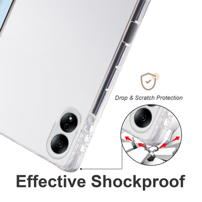 For Honor MagicPad 13 PU Leather Transparent TPU Tablet Case Trifold Stand Tablet Cover with Pencil Holder