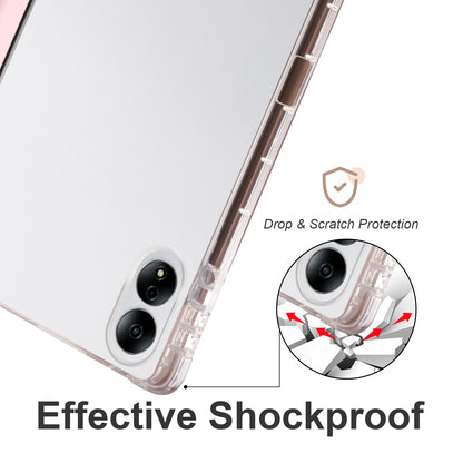 For Honor MagicPad 13 PU Leather Transparent TPU Tablet Case Trifold Stand Tablet Cover with Pencil Holder