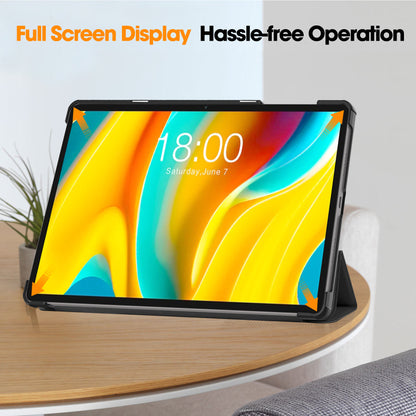 Smart Case for Teclast T50 Pro , PU Leather Shockproof Tri-fold Stand Tablet Cover