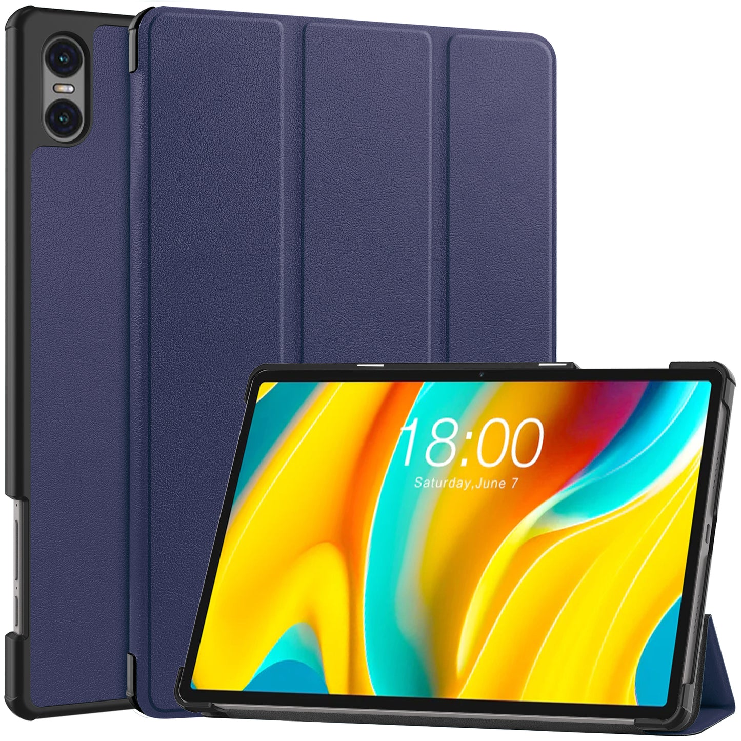 Smart Case for Teclast T50 Pro , PU Leather Shockproof Tri-fold Stand Tablet Cover